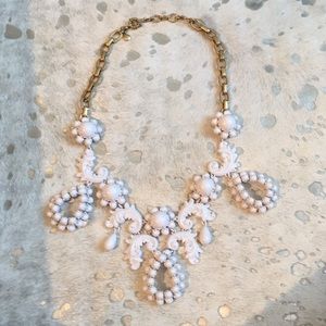 JCREW white statement necklace